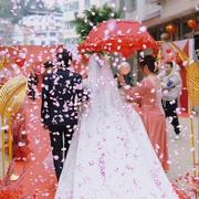 结婚9000片玫瑰花瓣雨礼炮礼，花筒表白婚庆喷花筒手持彩炮婚庆用品