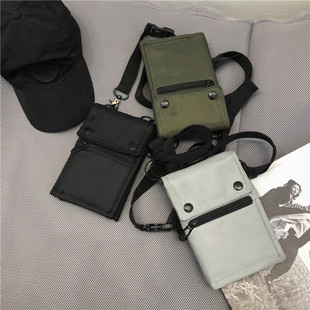 小挎包尼龙多功能工装机能斜跨胸包随身放手机袋，旅行证件护照小包