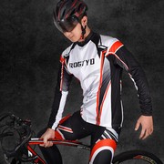 骑行服男山地车长袖套装春秋夏季自行车服装备单车运动服