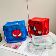 蜘蛛侠铝箔保温包冰包便携单肩手提午餐，包便当(包便当)包手拎饭盒袋收纳包