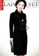 时尚韩国中老年丝绒，连衣裙2011时尚气质妈妈，婚宴装381