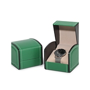 2023手表收纳盒黑色手表展示盒男女表手镯手链盒皮纹皮质