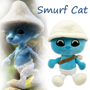 跨境俄罗斯smurfcat蓝精灵猫毛绒，玩具搞怪趣味公仔玩偶