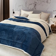 午睡毛毯珊瑚绒床单绒毯，冬季双层加厚保暖法兰绒，毯子铺床盖毯亲肤