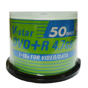 威宝v-star系列，dvd+r16xdvd空白，刻录盘50片桶光盘
