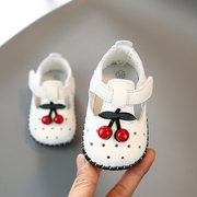 夏季婴儿凉鞋0-6-12个月幼儿学步鞋软底一岁女宝宝鞋子公主鞋皮鞋