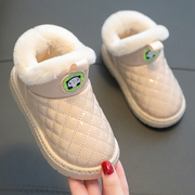 冬季儿童雪地靴防水男女童时尚短靴宝宝加绒保暖棉靴小孩防滑棉鞋