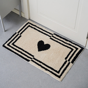 莫语簇绒地毯家用客厅，卧室地垫脚垫，入户门垫简约现代条纹地垫