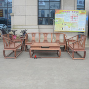 红木家具缅甸花梨木223款皇宫，椅沙发圈椅沙发，大果紫檀全实木沙发