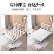 铁艺床欧式双人床，1.5米铁床加厚简约出租屋，铁架床成人1.8米铁