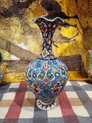 伊朗土陶手工艺品波西米亚风博古架书房异域装饰花瓶摆件节日