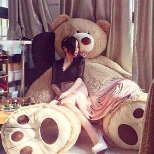 布娃娃3米2大熊特超大号公仔毛绒玩具泰迪熊猫睡觉抱抱熊送女朋友