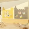 毛毡作品展示贴幼儿园公告栏，文化墙装饰大厅走廊环创主题布置材料