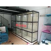 北京猫别墅笼子玻璃猫柜宠物猫，屋展示柜繁殖笼寄养笼三层猫窝