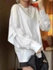 杭州四季青欧韩货套装设计感小众拼接衬衫长袖，t恤女2024早春