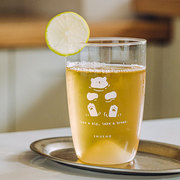 树可小白熊玻璃杯，耐高温高硼硅透明杯子，泡茶高颜值茶杯大容量水杯