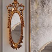 欧式复古画框椭圆雕花挂墙相架子相框婚庆道具装饰框镜子树脂镜框