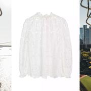 Zimmermann Lexi Cotton美国衬衫女时尚百搭欧美白色衬衣