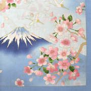 53cm日本制进口纯棉大手帕女士方巾日式和风风吕敷樱花礼物富士山