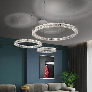 现代水晶吊灯创意个性客厅灯简约家用大厅餐厅卧室灯2021年灯