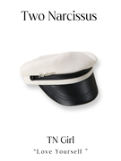 两只水仙 女团c位帽子 海军感海军帽帽子鸭舌贝雷帽百搭英伦学院