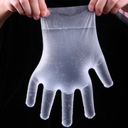 加厚一次性pe手套塑料手套，卫生食品手套薄膜手套烧烤防护手套