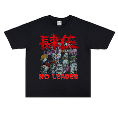 中国肆伍乐队死亡核金属摇滚45印花个性街头T恤短袖圆领宽松棉男