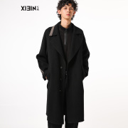 XIEIN写映 设计师男装 男士加厚羊毛冬季毛呢大衣风衣外套