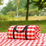 野餐垫防潮垫户外地垫坐垫野餐布红白格帐篷垫子200*200防水防潮