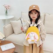韩版卡通兔子女宝宝背包儿童迷你轻便书包外出婴幼儿洋气双肩包