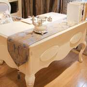 现代简约欧式桌旗美式桌布，茶几旗床旗吧台桌巾，餐桌布艺装饰盖巾布