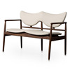 丹麦设计师Finn Juhl 48 Sofa Bench双人沙发椅子布艺皮革北欧
