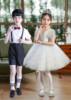 六一儿童演出公主裙男女童，白色蓬蓬纱裙幼儿园舞蹈大合唱表演服装
