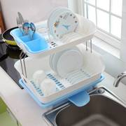 碗架沥水架塑料多层厨房，多功能置物架整理碗柜碗碟，餐具碗筷收纳架