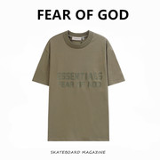 FEAR OF GOD FOG复线ESSENTIALS第八季纯棉宽松短袖T恤男女半袖潮