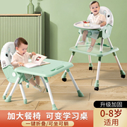 宝宝餐椅婴儿餐桌儿童吃饭椅多功能，家用座椅折叠桌便携椅子吃饭桌