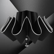 led灯伞自动雨伞logo广告伞三折自动反向伞天使，反光条汽车伞