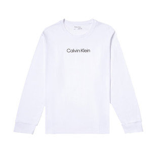 Calvin Klein卡尔文·克莱恩 CK男装上衣休闲圆领纯棉打底长袖T恤