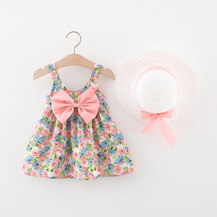童装女童连衣裙夏季儿童碎花吊带背心，裙0一1-3岁婴儿宝宝公主裙子