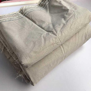 床品口布纯棉布料称斤立体装饰条纹长条口平纹布裁片手工面料