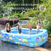 充气游泳池儿童家用大型水池，成人户外泳池，移动洗澡池戏水池加厚