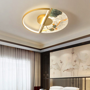 新中式led吸顶灯卧室灯珐琅彩中国风禅意书房房间灯客厅灯具
