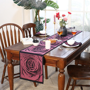 ekelund美式现代轻奢桌旗，欧式高端餐桌茶台长条，装饰布电视柜旗布