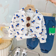 男童套装20231-4岁男宝宝洋气两件套婴幼儿秋季衣服，2童装代发