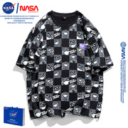 NASA短袖t恤衫男款设计感情侣小众宽松潮流印花体恤衣服ins国潮牌
