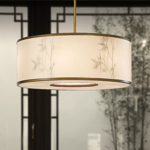 新中式现代圆形古典设计创意客厅餐厅卧室茶室，吧台禅意吊灯吸顶灯