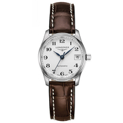 分期购瑞士名表浪琴女表名匠系列，经典皮带机械手表l2.128.4.78.3