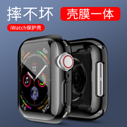 适用applewatch6保护壳膜苹果手表iwatch4代5321软硅胶套se代全包serie4表壳44424038mm电镀边框防摔套