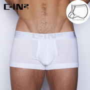C-IN2男士基础款纯棉平角内裤低腰性感U凸舒适透气吊环款