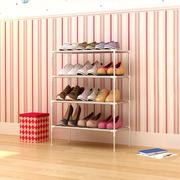 不锈钢多功能收纳置物架寝室鞋柜 韩国多层无纺布简易鞋架